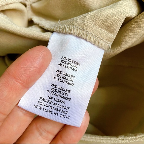 🐚 ELLEN TRACY TAN STRAIGHT LEG PULL ON PANTS! - Picture 9 of 9